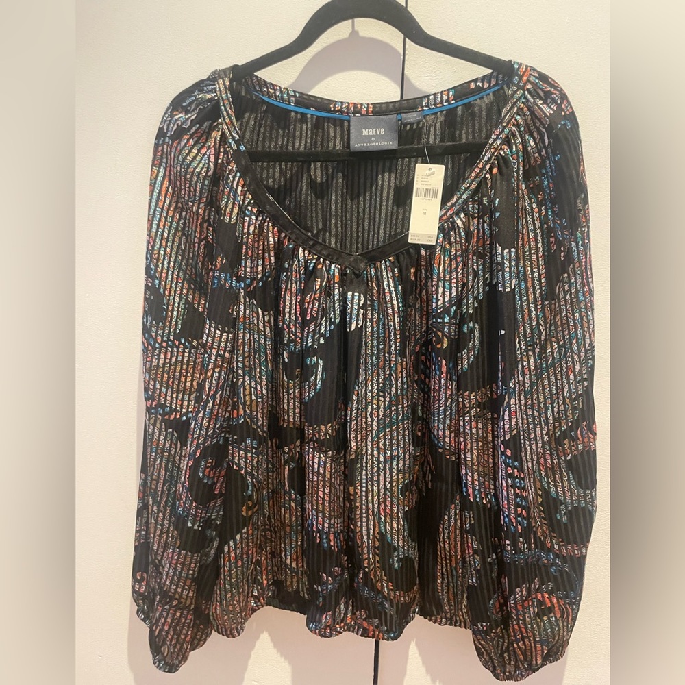 Woman's size M blouse/top by Maeve for Anthropologie.  New with tags